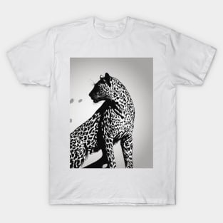 Leopard Shadow Silhouette Anime Style Collection No. 189 T-Shirt